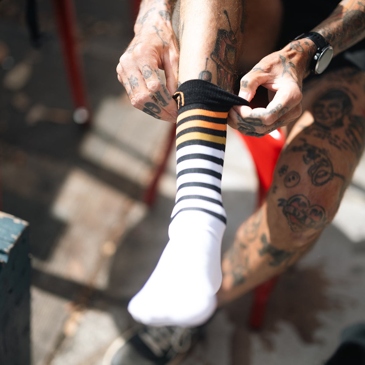 Running socks - Run Anatomic Light Crew white/black