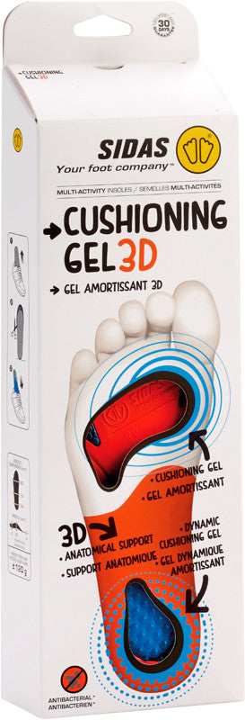 Einlegesohlen für den Alltag - Cushioning 3D Gel.