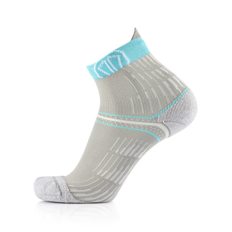 Run Anatomic Comfort Ankle Women Light Grey Turquoise