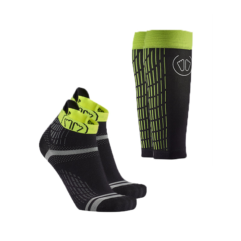 Run Feel + Ultralight Run Calf Black Yellow