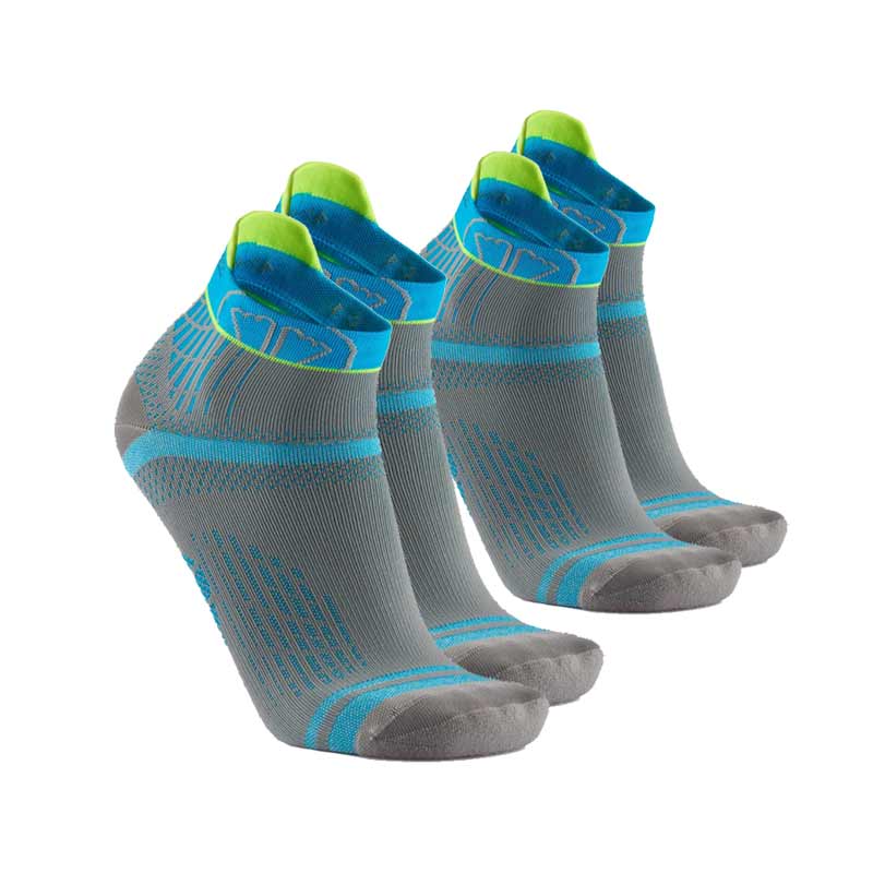 Run Feel Grey/Turquoise X2