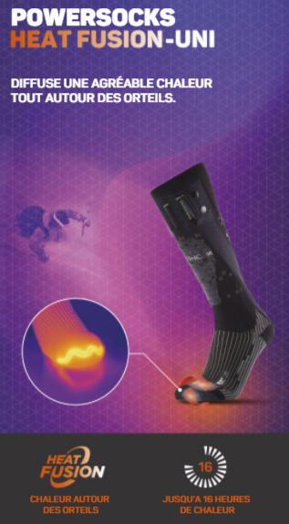 Thermic Sock Set Fusion Uni + S-700B Chaussettes chauffantes